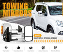 Pair Chrome Extendable Towing Mirrors Gen1 for Isuzu MU-X MY2013-MY2019