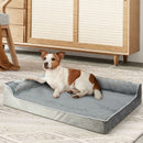Pawz Orthopedic Dog Bed Memory Foam Cushion Cat Calming Mattress Washable M Grey