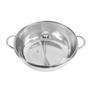 Toque Stainless-Steel 36cm Twin Mandarin Duck Hot Pot Induction Cookware W/Lid