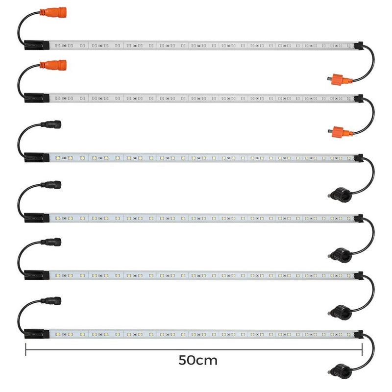 6Pcs 12V LED Strip Light Bar Waterproof Amber White for Boat Car RV Camping Tent