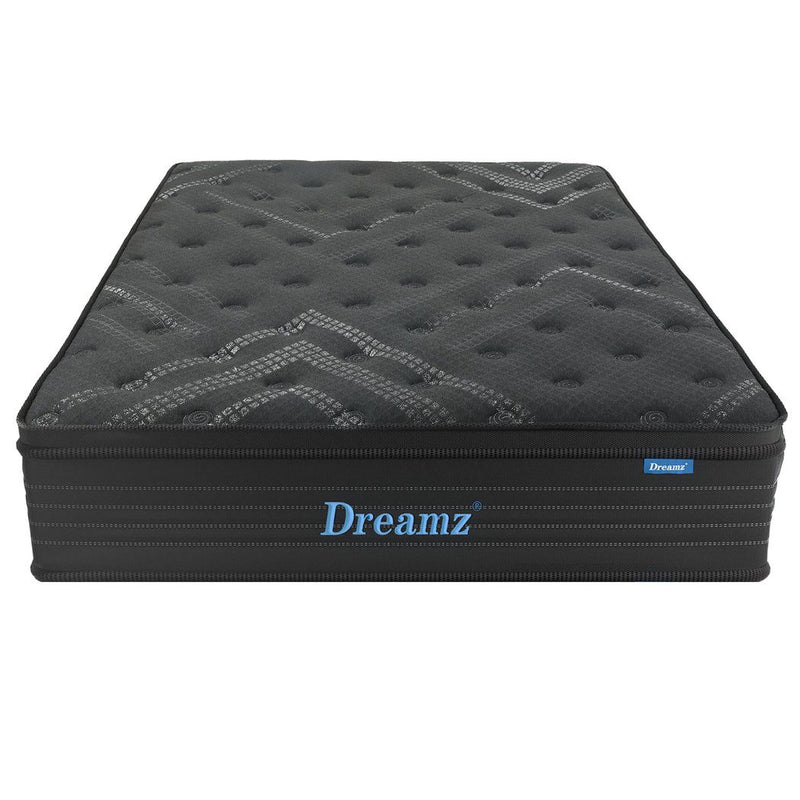Dreamz Spring Mattress Bed Pocket Egg Crate Foam Medium Firm King Single 34cm