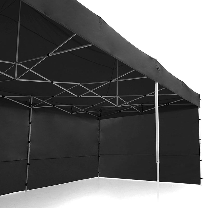 Wallaroo Gazebo Tent Marquee 3m x 6m PopUp Outdoor Black