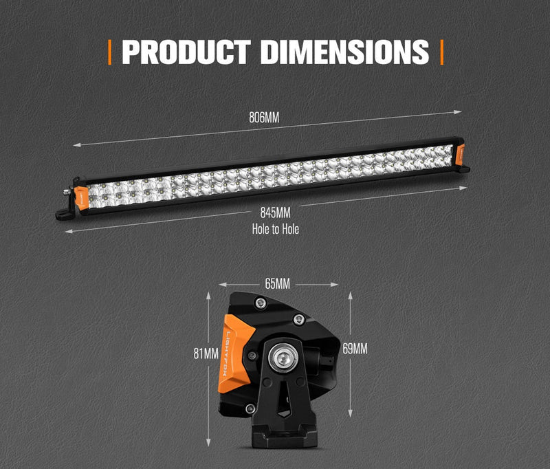 Rigel Series 30inch Osram LED Light Bar 1Lux @ 612m 22,644 Lumens