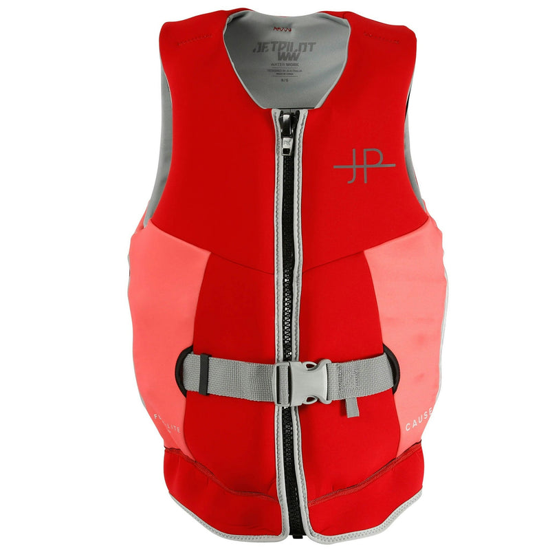 Jetpilot Cause Ladies L50 Neo PFD Front Entry Life Vest Red Sizes 6-18