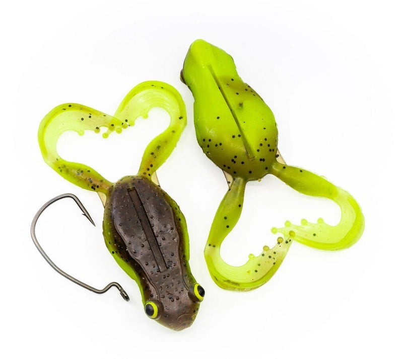 3 Pack of 65mm Chasebaits Flexi Frog Soft Bait Fishing Lures