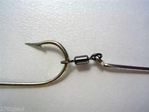 Mustad Pre-Rigged Deluxe Swivel Gang Hooks 4/0 X 3 Sets