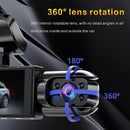 1080P WiFi Dual Lens Dash Cam Front Rear Car DVR Black