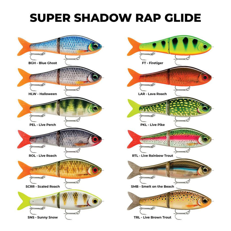 Rapala Super Shadow Rap Glide 11cm Jointed Swimbait Lure