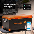San Hima Portable Camping Fridge Freezer 95L Dual Zone Caravan Car Cooler 4WD