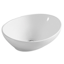 White Oval Ceramic Bathroom Basin
