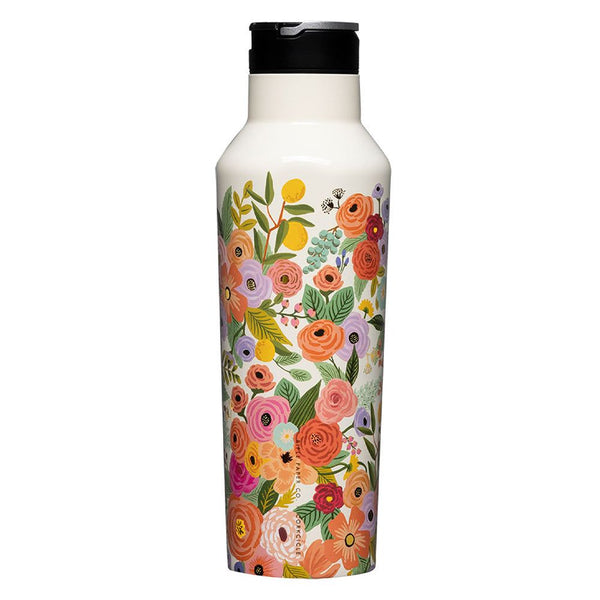 Corkcicle Sport Canteen - 600ml Rifle Paper - Garden Party Cream