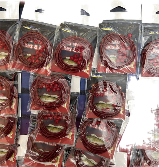 1 Packet of Wilson Red Whiting Tubes And Beads