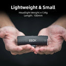 XL1200 Rechargeable Bike Headlight 1200 Lumens Black