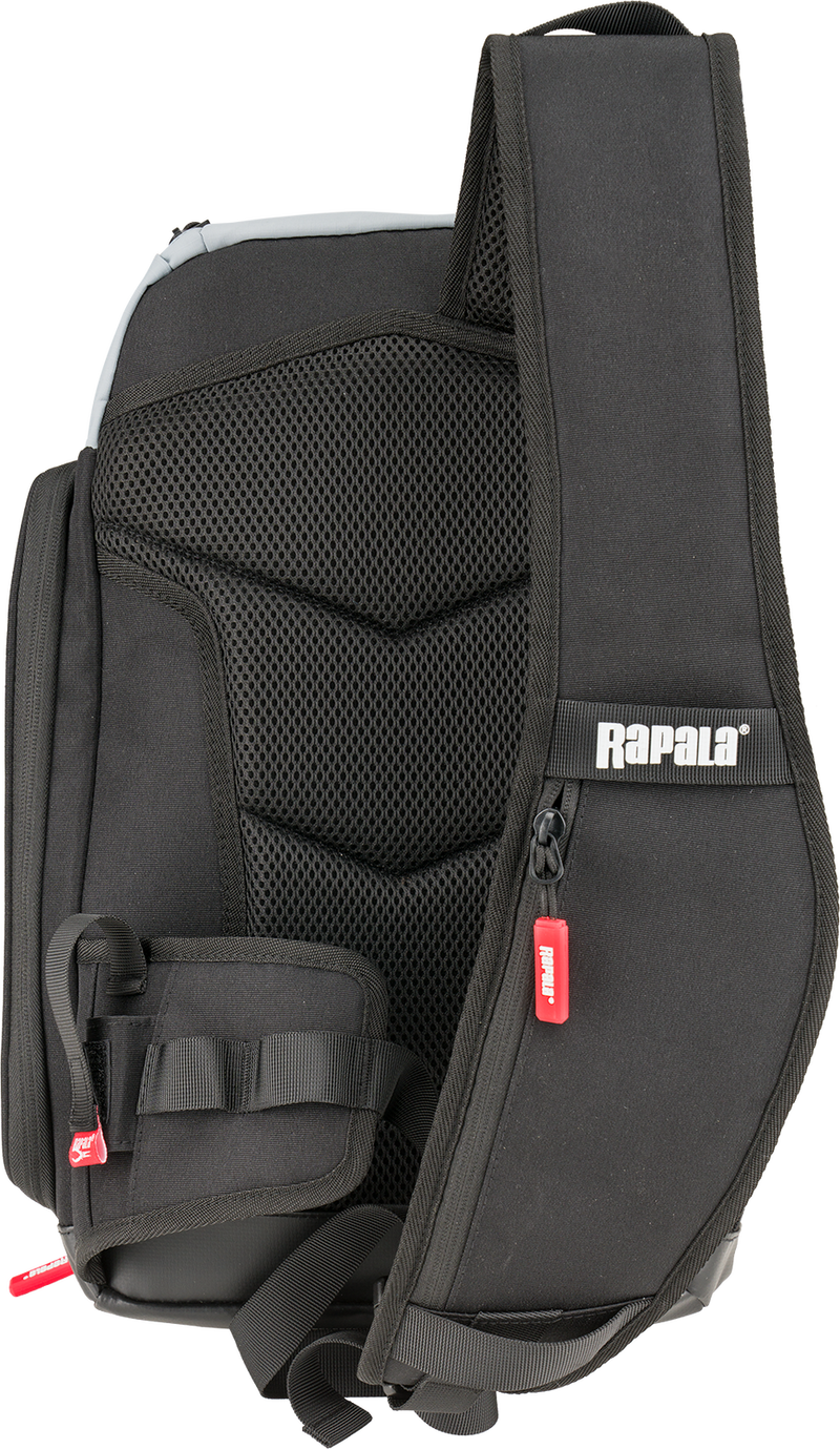 Rapala Countdown Fishing Sling Bag with Multiple Storage and Rustproof Zippers