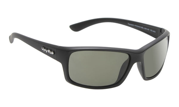 Ugly Fish Tsunami PC3443 TR-90 Black Frame/Smoke Lens Polarised Sunglasses