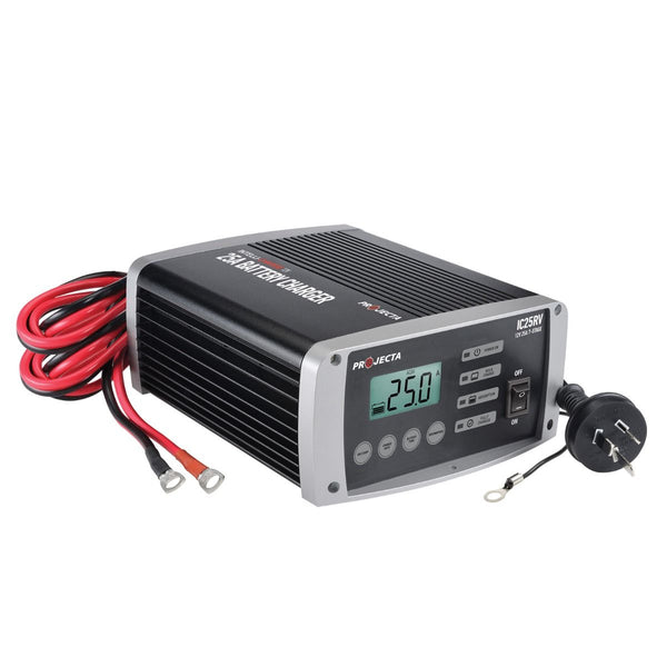 Projecta IC25RV 12V Automatic RV 25 Amp 7 Stage Battery Charger Multi Chemistry Lithium