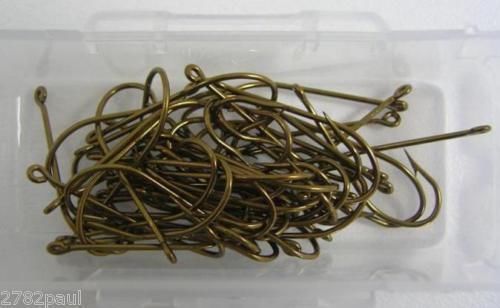 1 Box of Mustad 4190 Bronze Kendal Kirby Fishing Hooks