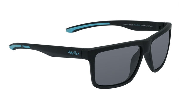 Ugly Fish PFR397 Polarised Floating Sunglasses - Matt Black Frame/Smoke Lens