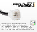 SAN HIMA Extendable Towing Mirrors Gen2 for Holden Colorado7 MY2013-MY2016 with Indicator