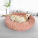 Pawz Pet Bed Cat Dog Donut Nest Calming Kennel Cave Deep Sleeping Pink XXXL