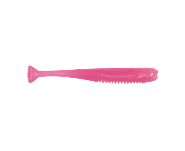 6 Pack of 2.75 Inch Zman Drop Kickerz Soft Plastic Lures - PINK GLOW