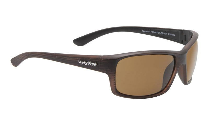 Ugly Fish Tsunami PC3443 TR-90 Brown Frame/Brown Lens Polarised Sunglasses