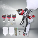 Traderight Spray Gun Paint Gun Kit HVLP Gravity Feed Air 1.4mm 1.7mm 2mm 3Tips