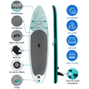 Inflatable Stand Up Paddle Board – With Kayak Seat, Pump & Paddle