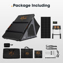 San Hima Kalbarri Lite Gen 2 Rooftop Tent Grey+200W Solar Panel+Ladder & Rack