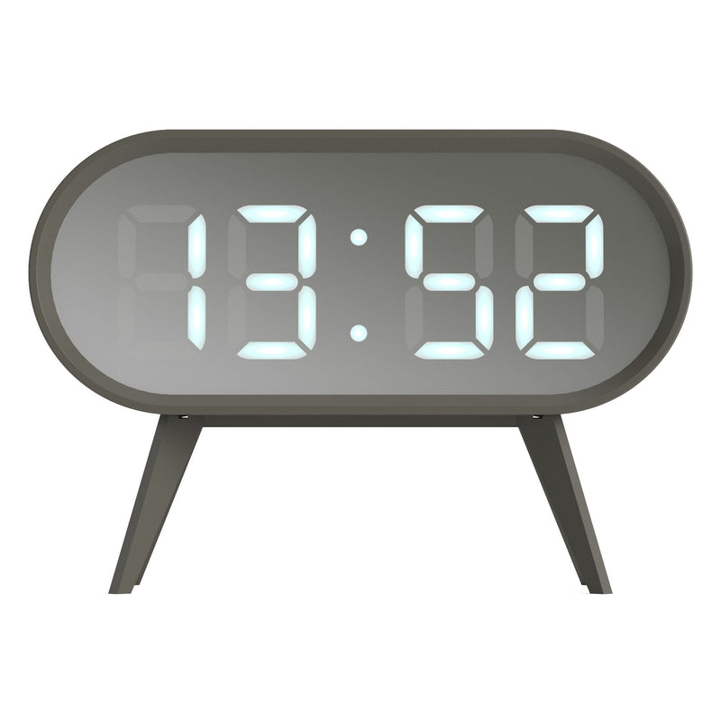 Newgate Space Hotel Cyborg Led Alarm Clock Grey