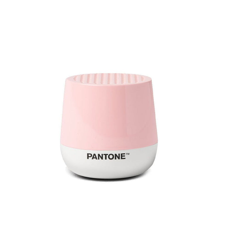 Lexon GIFT Set PANTONE - Includes Mino+ Mini Speaker, Flip Classic Clock, Mina M Lamp, Thykho 3  Speaker - Rose Pink