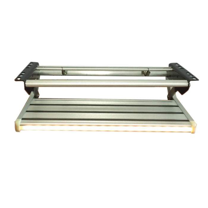 Caravan Step Single Aluminium Pull Out With Light