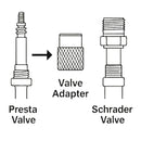 Zefal Bike Tyre Valve Adaptor Presta To Schrader