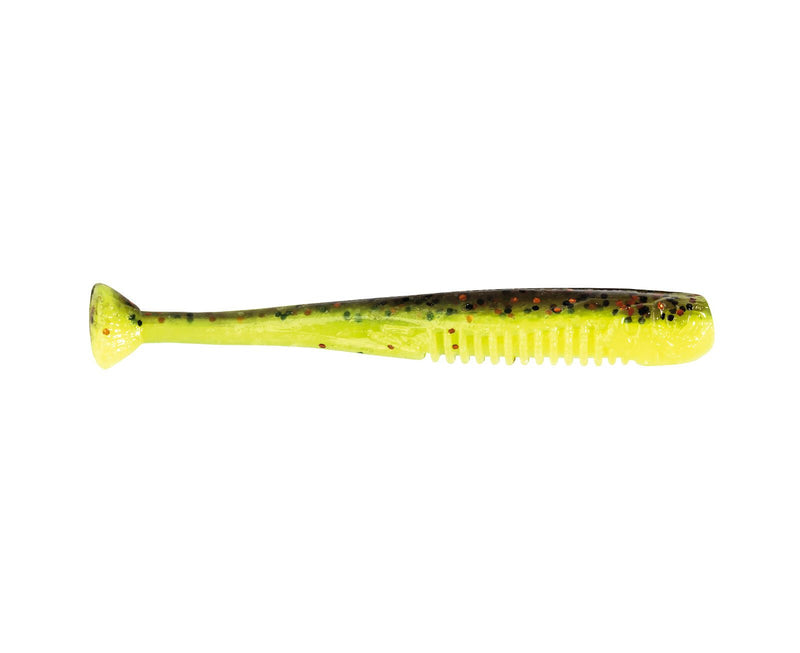 6 Pack of 2.75 Inch Zman Drop Kickerz Soft Plastic Lures - Coppertreuse