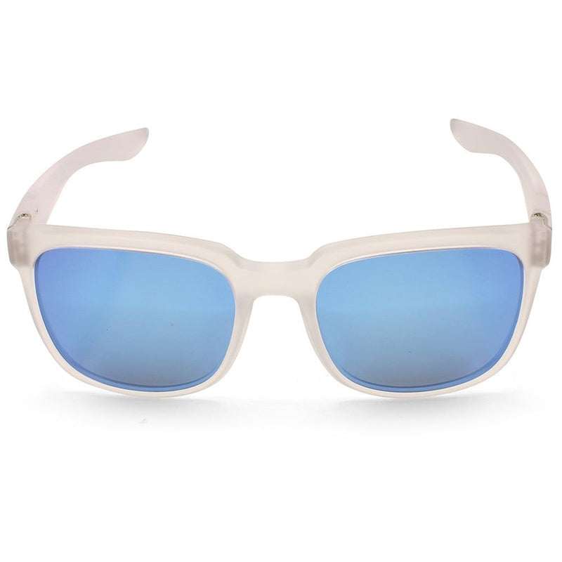 Dirty Dog Blade Satin Clear/Ice Blue Mirror Polarised Unisex Sunglasses 53595