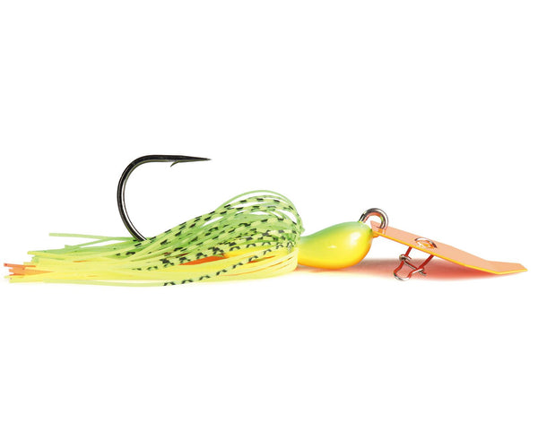 Zman 3/4oz Chatterbait Big Blade Skirted Jig Lure - FIRE TIGER