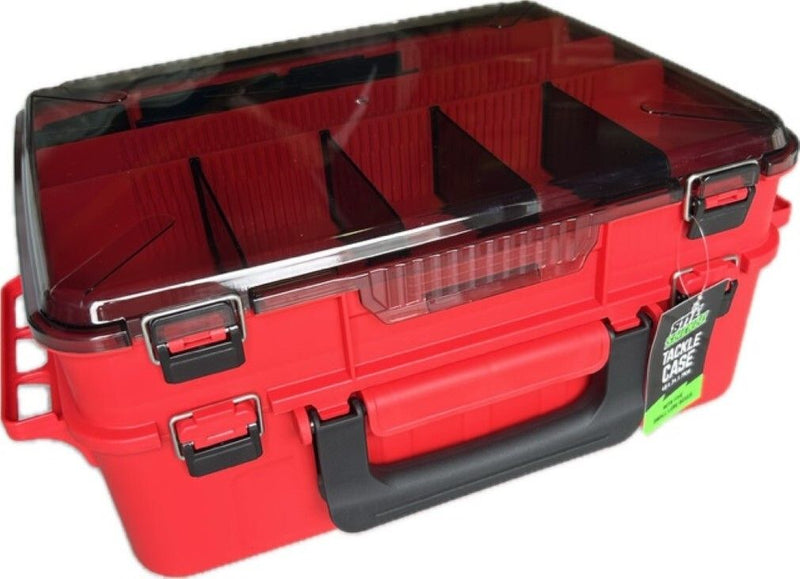 Bite Science Large Tackle Case with 5 Lure Boxes and Spinnerbait Storage Section