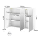 Levede Bathroom Mirror Storage Cabinet Vanity Mirror Makeup Wall Mounted 90x72cm