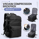 Vacuum Compression Travel Backpack with Pump Black