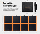 San Hima 12V 260W Folding Solar Blanket Flexible Blanket Kit Camping Charger