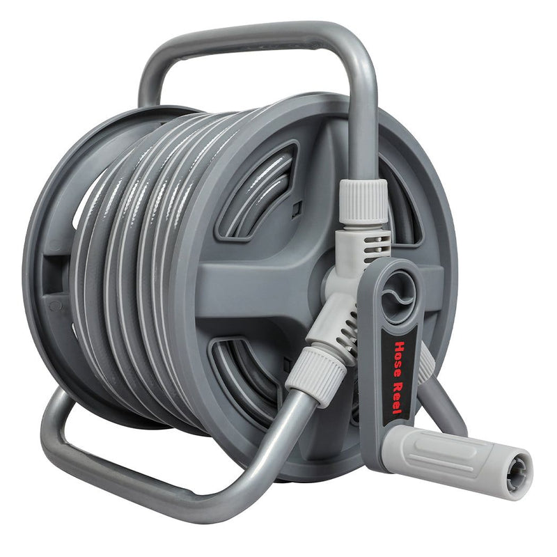 Traderight Water Hose Reel Holder 1/2'' X 20m Garden Watering Home Car Washing