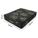 Dreamz Spring Mattress Bed Pocket Egg Crate Foam Medium Firm King Single 34CM