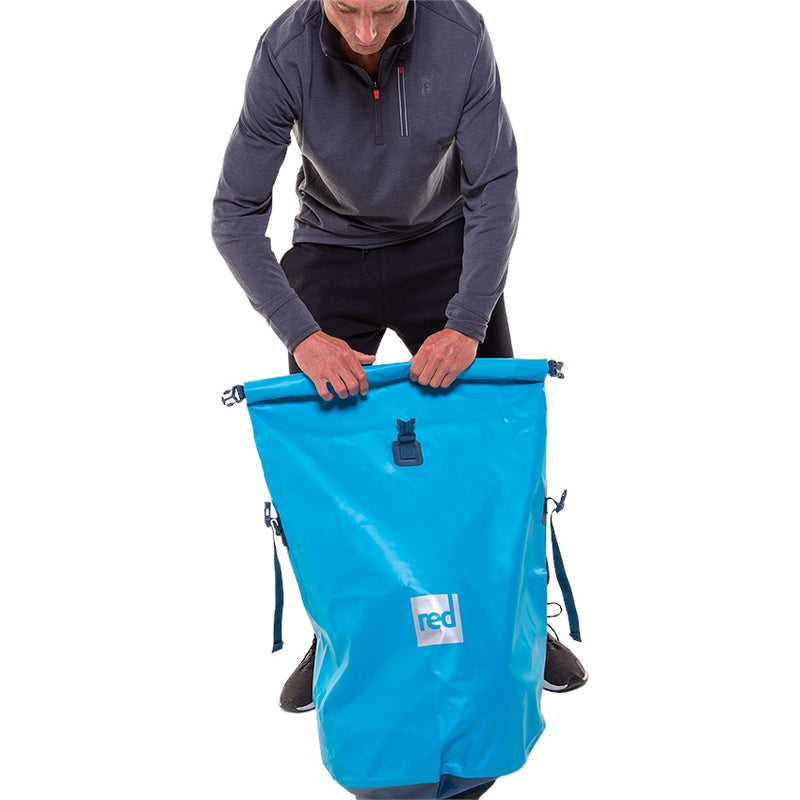 Waterproof Roll Top Dry Bag Backpack - Ride Blue