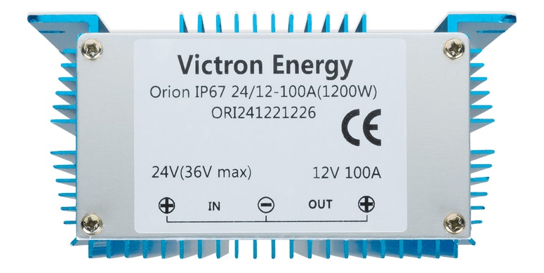 Victron 24V to 12V Orion 24/12-100A Non-Isolated IP67 DC-DC Converter