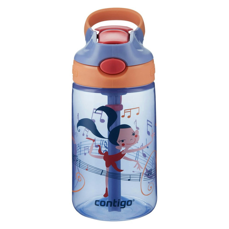 Contigo Gizmo Flip Autospout Kids Drink Bottle Winking Dancer Graphic 420ml