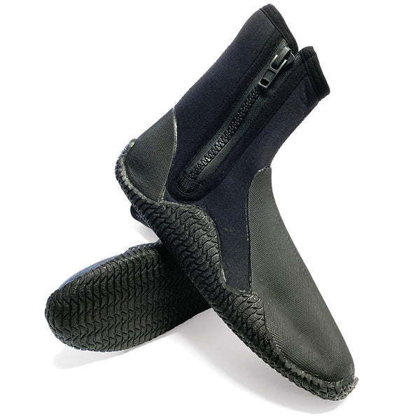 Adrenalin 5mm Zip Dive High Cut Boots Water Sports Neoprene Shoes Size LRG AU10
