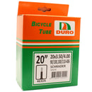 Duro 20" x 3.50/4 Bicycle Tyre Tube for 20 Inch Fat Bikes/E-Bikes Schrader Valve