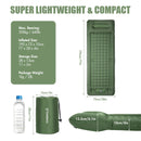 Inflatable Sleeping Pad with Built-In Pump Army Green