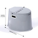 Traderight Group  6L Camping Toilet Outdoor Portable Potty Caravan Travel Boating Bucket Brush