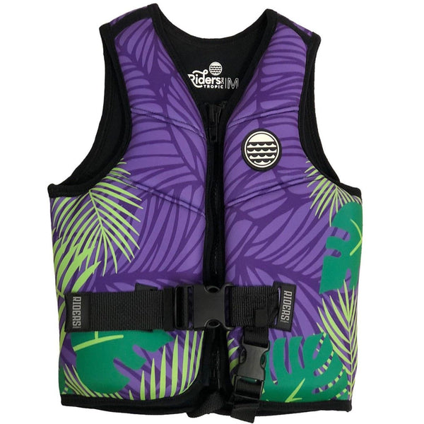 Riders Inc Tropic Purple Junior/Girls Neoprene Life Jacket Buoyancy Flotation Vest